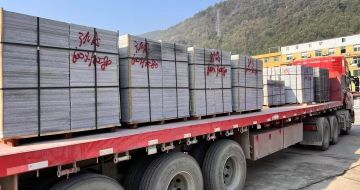 驻马店 芝麻灰地铺石出货日常