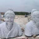 驻马店 白麻花岗岩石材人物立体雕刻