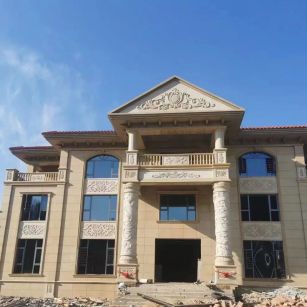 驻马店 黄金麻花岗岩别墅外墙干挂