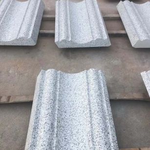 驻马店 白麻花岗岩光面别墅线条