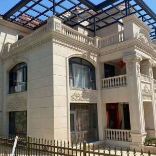 驻马店 黄金麻花岗岩荔枝面别墅外墙干挂