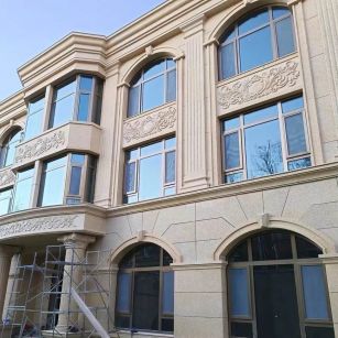 驻马店 黄金麻花岗岩别墅外墙干挂