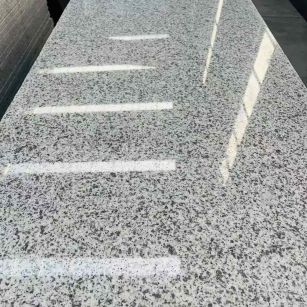 驻马店 白麻花岗岩光面毛板