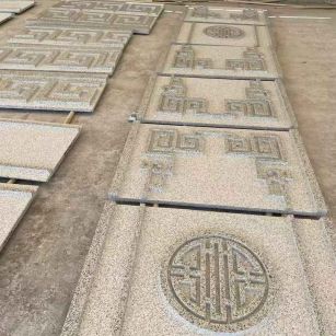 驻马店 白麻花岗岩外墙立面雕刻板