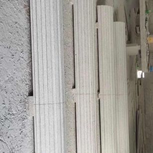 驻马店 花岗岩厂家带你看白麻花岗岩门楼大柱柱皮