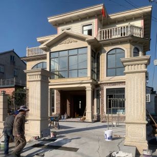 驻马店 黄金麻花岗岩荔枝面别墅外墙干挂私家专属