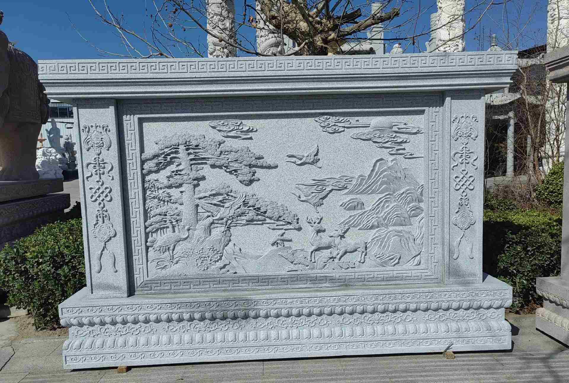 驻马店 芝麻白大型照壁，屏风，影壁