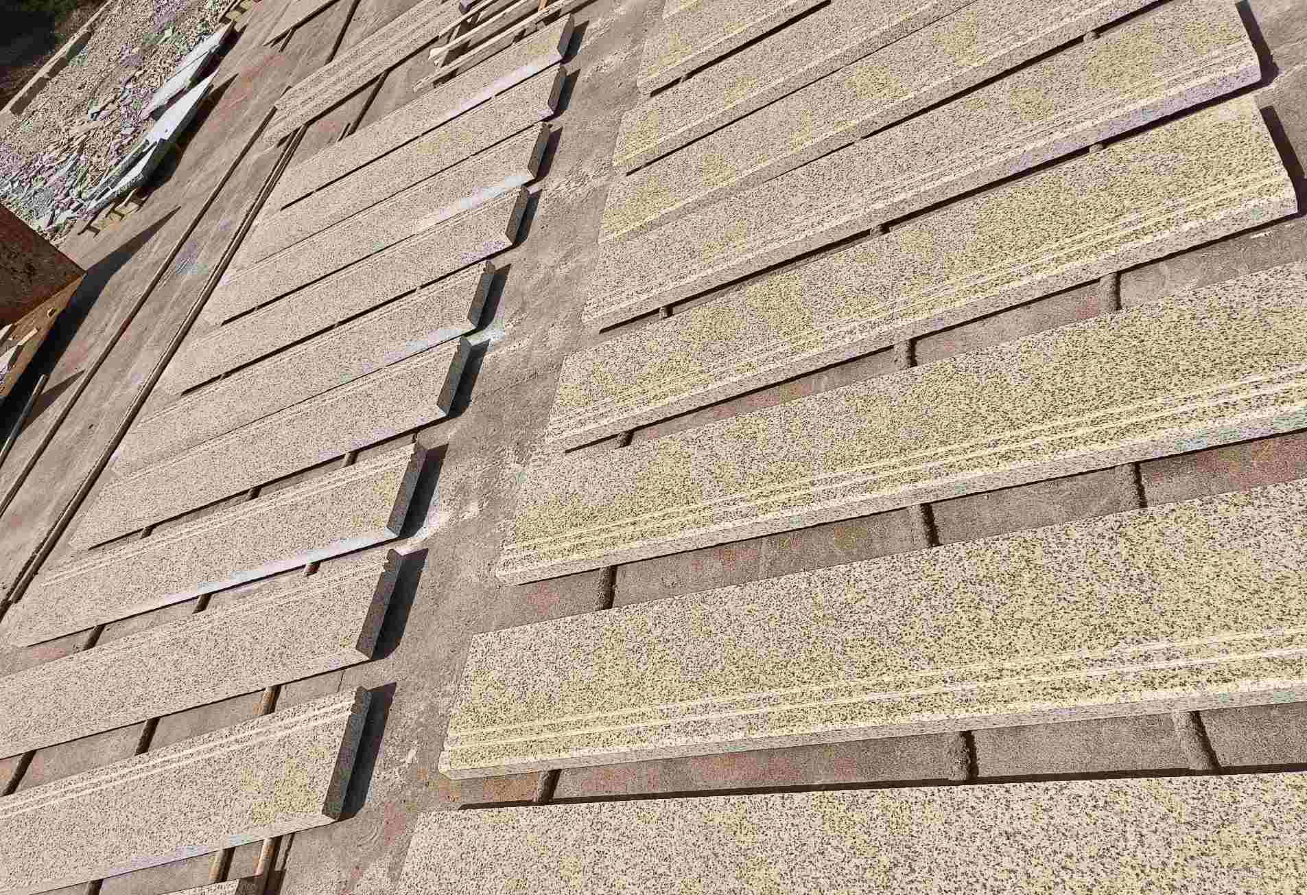 驻马店 黄金麻花岗岩光面楼梯踏步