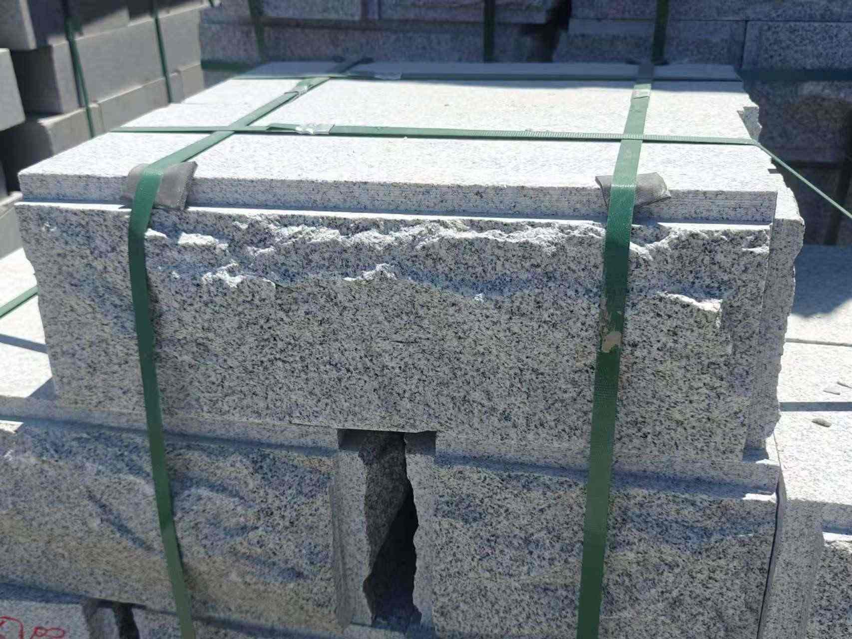 驻马店 芝麻白花岗岩自然面成品