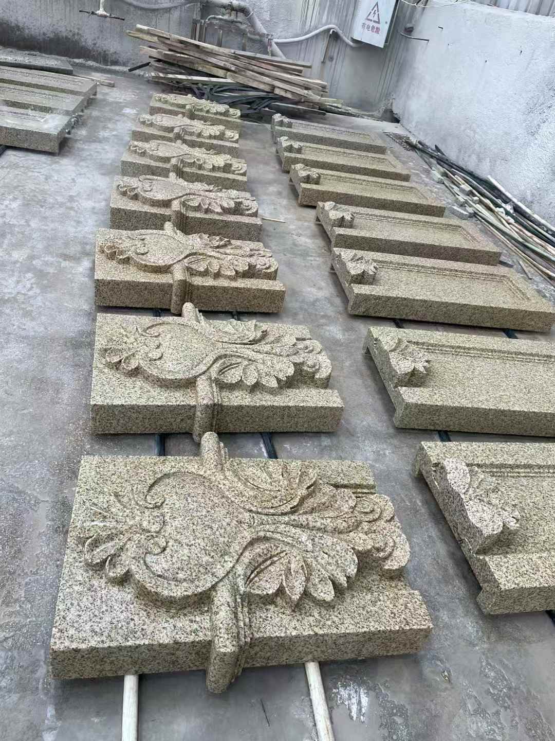 驻马店 黄金麻花岗岩别墅外墙雕刻板