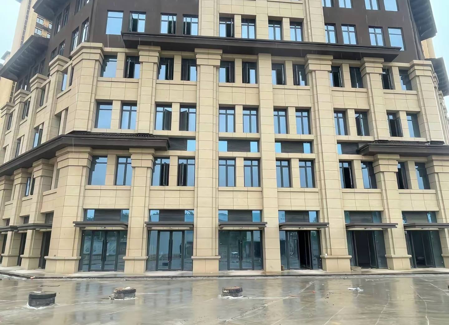 驻马店 黄金麻花岗岩荔枝面小区外墙干挂