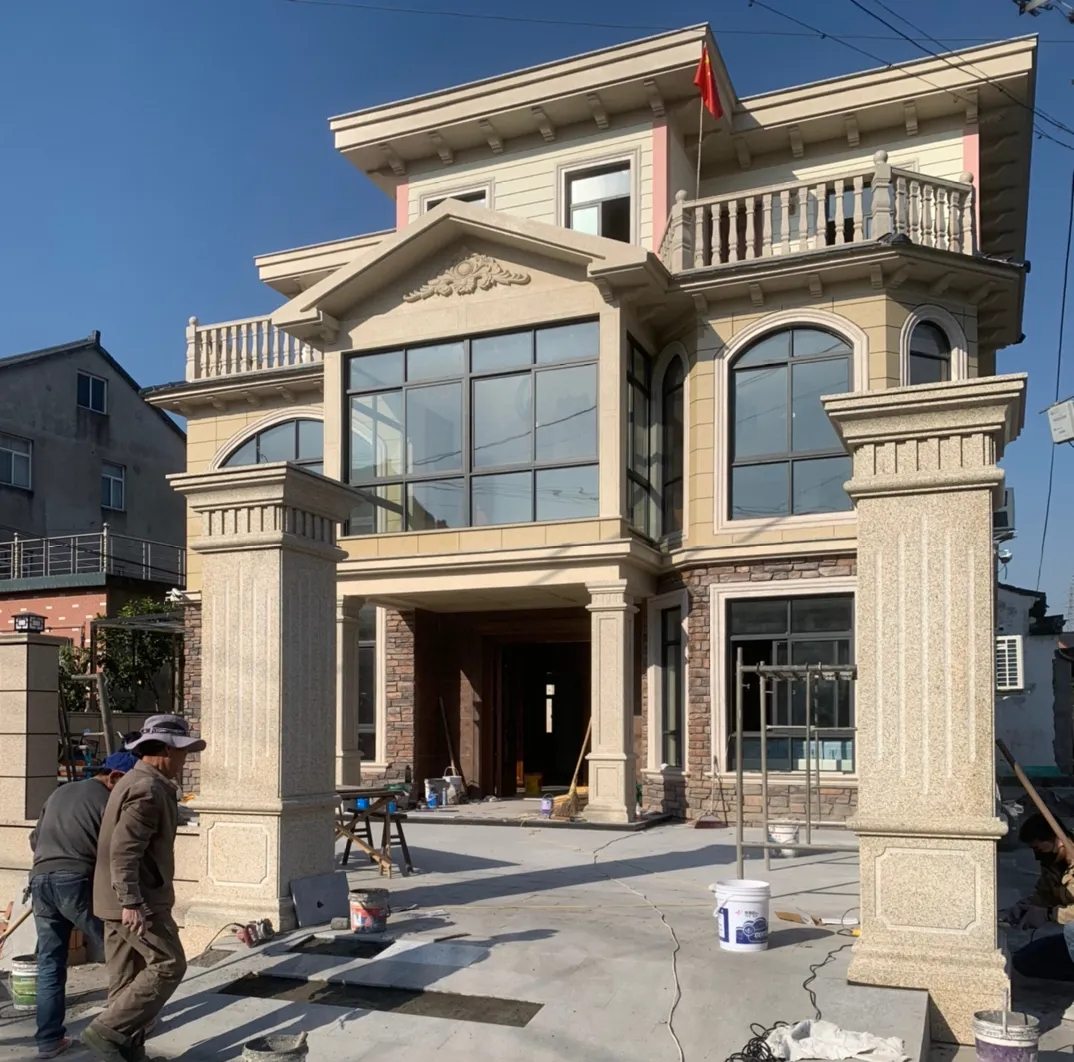 驻马店 黄金麻花岗岩荔枝面别墅外墙干挂私家专属