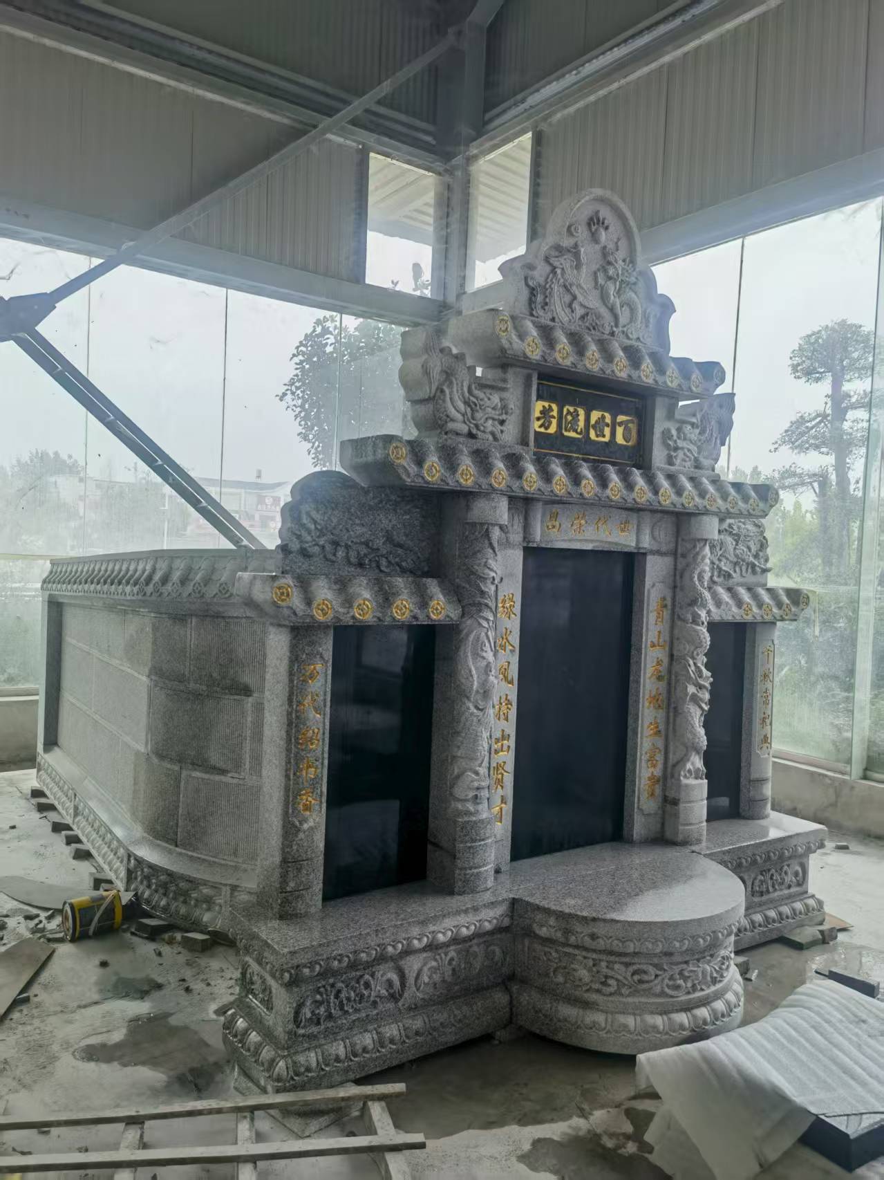 驻马店 芝麻白墓碑效果展示图